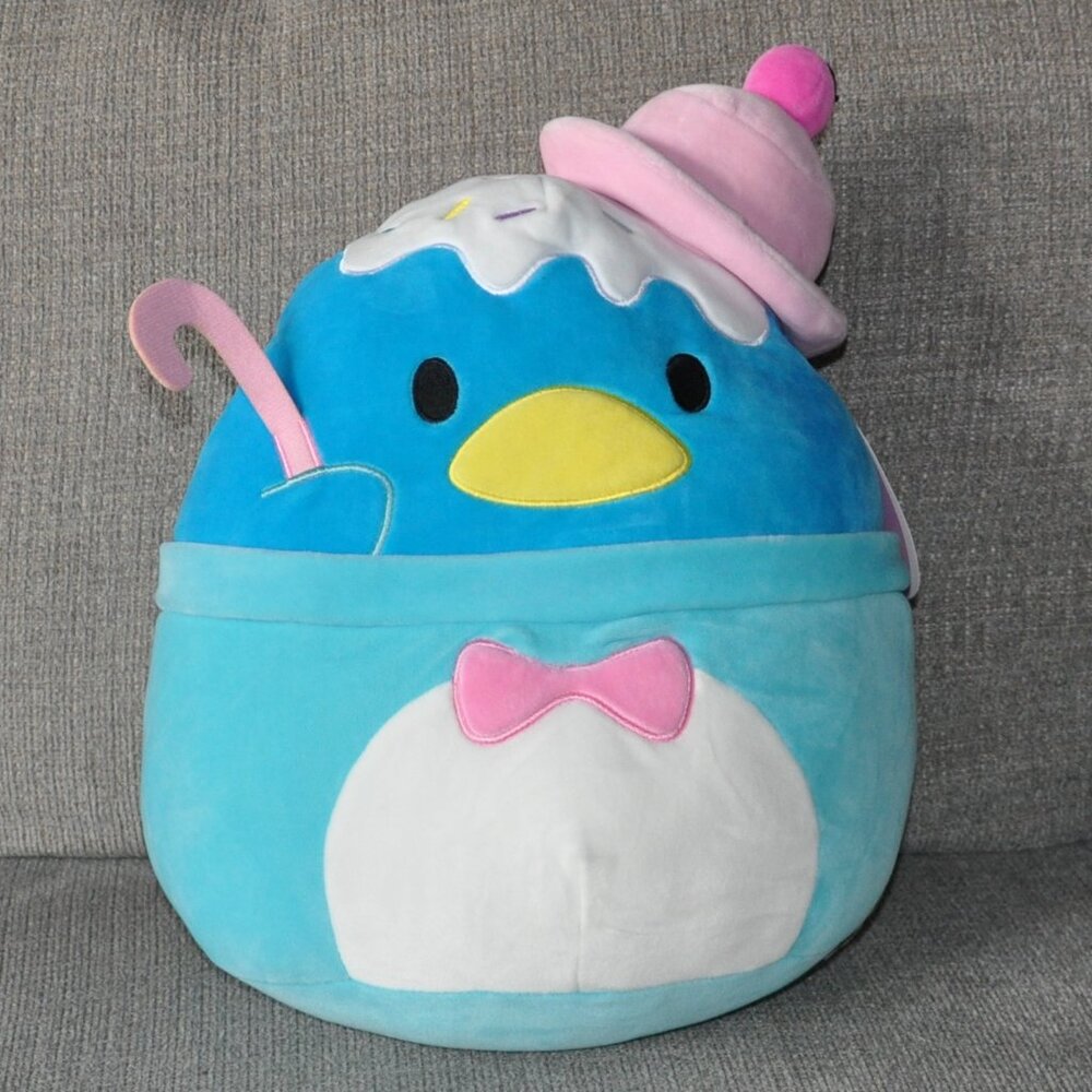New 12" Squishmallow Tuxedo Sam Icecream Sundae Sanrio Hello Kitty Plush